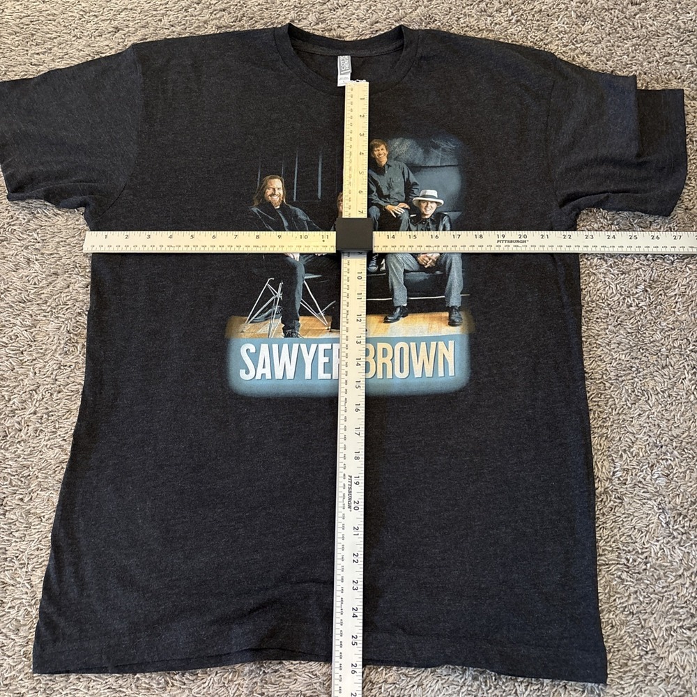 Black Large Sawyer Brown Concert T shirt Tee L Live Tour - Picture 4 of 5